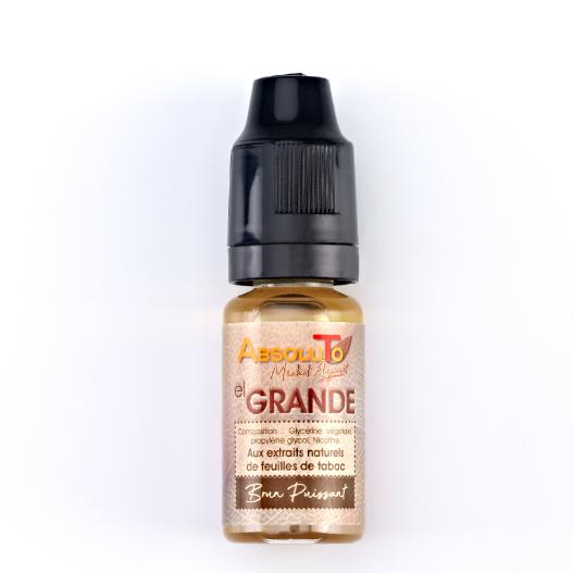 E liquide brun El Grande à l'extrait naturel de feuilles de tabac | Absoluto | Exaliquid.fr